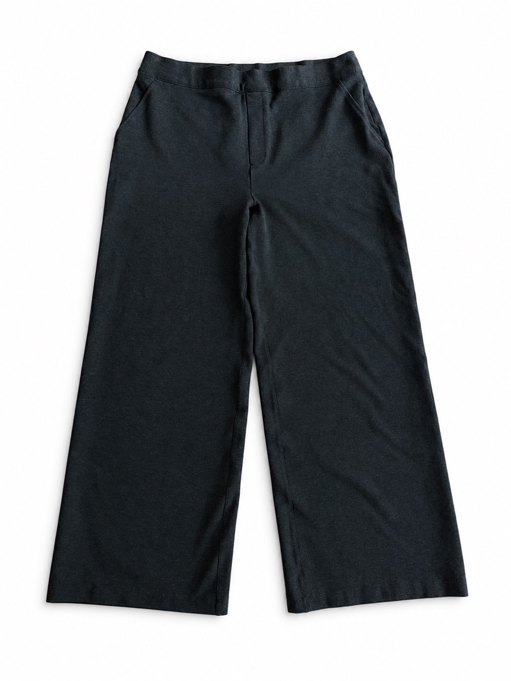 SPANX The Perfect Pant Wide Leg Ponte Pull-On Black Size XL 16